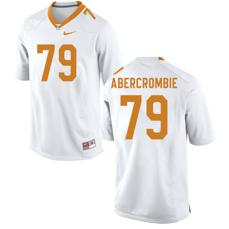 Men #79 Jarious Abercrombie Tennessee Volunteers College Football Jerseys Sale-White - Click Image to Close